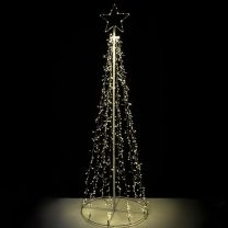 6' LED Lighted Tree - 8 Functions - Warm White