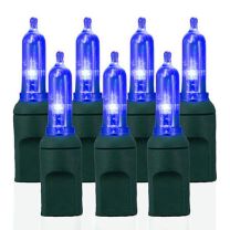 70 Light T5 Smooth Blue LED Christmas Lights