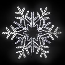 36" Vale Snowflake - Pure White