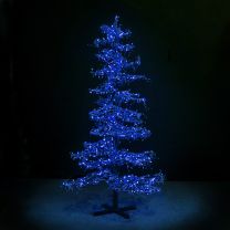 9' Ice Sculpture Christmas Tree - Blue