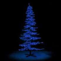 11' Ice Sculpture Christmas Tree - Blue