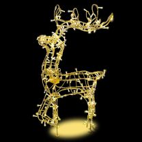 4' Head Swaying Reindeer - Warm White