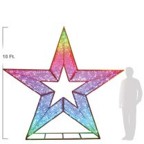 10' 3D LED Star - Twinkly Pro RGBW