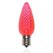 C9 SMD LED Retrofit Bulb - Pink - Minleon - Bag of 25