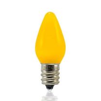C7 SMD LED Retrofit Bulbs - Frosted Smooth - Yellow - Pro Christmas™ - Bag of 25