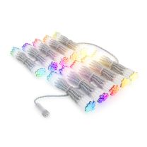 Twinkly Pro Curtain Lights - RGBW Capsule - 250 Lights - 10 Drops - Transparent Wire 