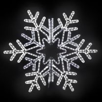 60" Vale Snowflake - Pure White