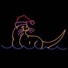 8' x 15' Sea Otter with Santa Hat