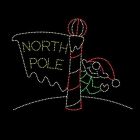 20' x 26' Animated North Pole and Waving Elf