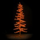 9' Ice Sculpture Christmas Tree - Amber/Orange