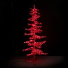 11' Ice Sculpture Christmas Tree - Red