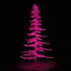 11' Ice Sculpture Christmas Tree - Pink