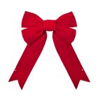 24" Red Velvet Christmas Bow