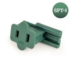 18/2 Female Vampire Plug, SPT1, Green, Breakaway Tab - Available in Bags/Cases of 5, 50 and 1000