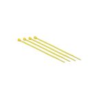 4" Yellow Zip Ties - Bag of 100