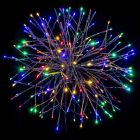 24" Silver Twinkle Starburst - Multi-colored LED Lights