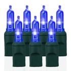 100 Light T5 Smooth Blue LED Christmas Lights