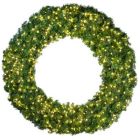 120" Deluxe Oregon Fir Wreath - Lit with Warm White LEDs