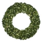 60" Deluxe Oregon Fir Wreath - Lit with Pure White LEDs - No Bow