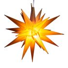 yellow moravian star tree topper