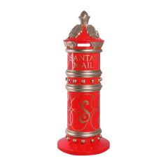 5.5' Red and Gold Santa Mailbox – Red and Champagne