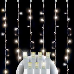 20 Light Warm White Twinkle 5MM Curtain Lights